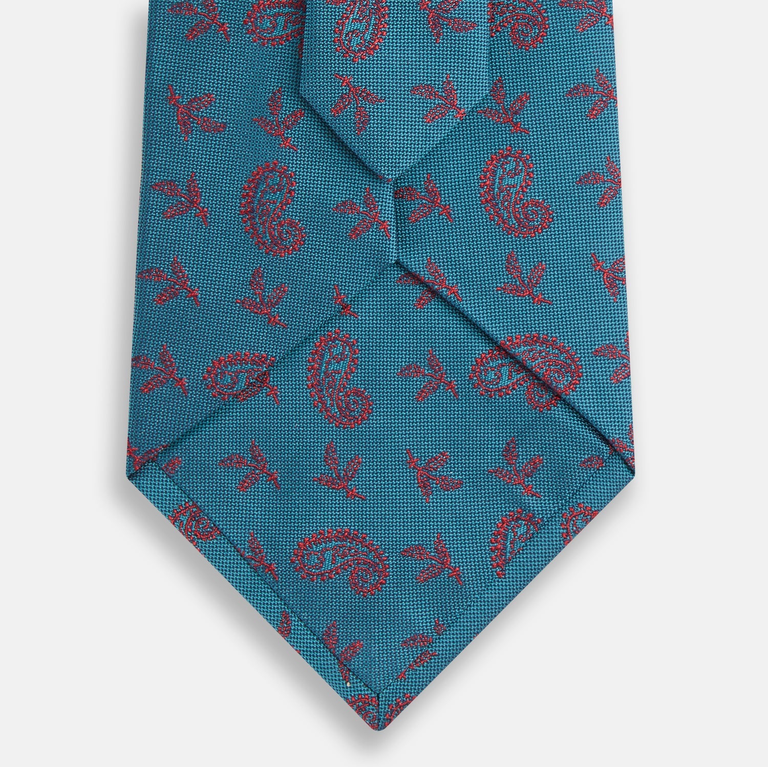 Image 3 of product Teal Paisley Silk Tie
