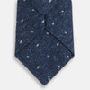 Navy Micro Paisley Silk Tie