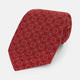 TIES 9.5CM MULTI CIRCLES PRINTED SILK RED OS