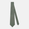 View 2 of product Chartreuse Hatched Mosaic Printed Silk Tie OS