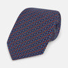 View 1 of product TIES 9.5CM MICRO SQUARED PRINTED SILK RED OS