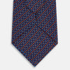 View 3 of product TIES 9.5CM MICRO SQUARED PRINTED SILK RED OS