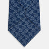View 3 of product TIES 9.5CM FLORAL JIGSAW PRINTED SILK NAVY OS