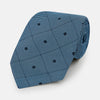 View 1 of product Blue and Navy Concentric Diamond Printed Silk Tie OS