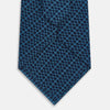 View 3 of product TIES 9.5CM CIRCLES AND STRIPE PRT SILK CHARCOAL OS