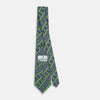 View 4 of product TIES 9.5CM TILE AND STRP PRT SILK SUPER DARK NAVY OS
