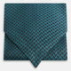 Turquoise Geometric Silk Cravat