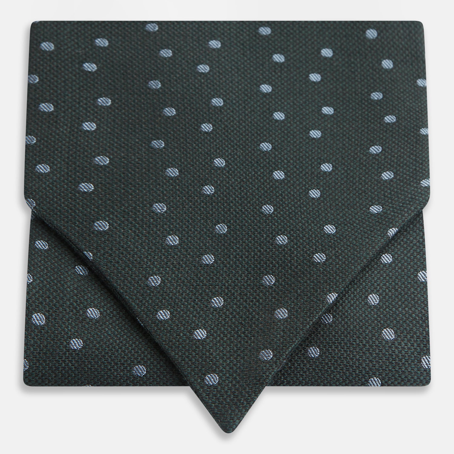 Pale Blue and Green Micro Dot Cravat