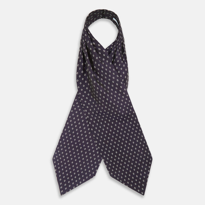 Blue Diamond Silk Cravat Image 1