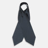 Navy Micro Dot Silk Cravat