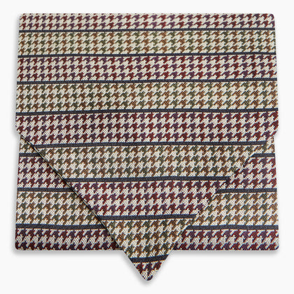 Brown Puppytooth Silk Cravat Image 4