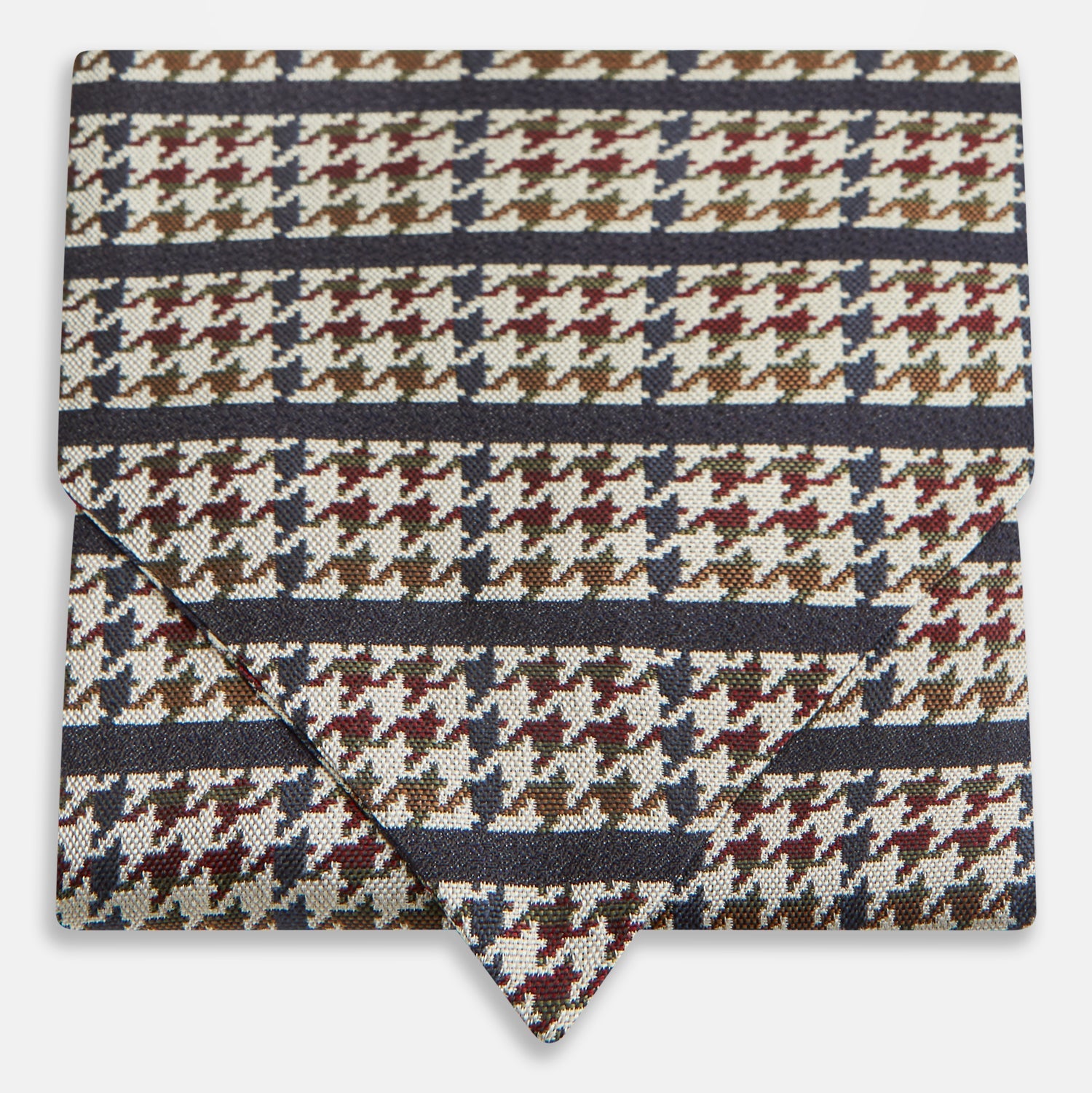 Image 1 of product Brown Houndstooth Silk Cravat