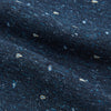 View 4 of product The Navy Micro Paisley Silk Cravat by Turnbull & Asser is a refined men's accessory, featuring subtle white paisley on silk—perfectly paired with a dark blue pocket square for an elegant formal look.