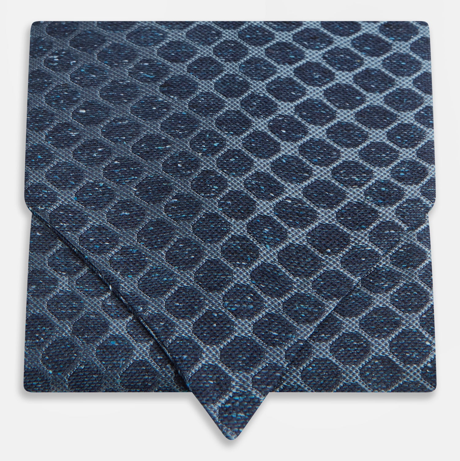 Image 1 of product Navy Grid Silk Cravat