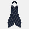 View 2 of product TIES ASCOTS DOT STRIPE PRINTED SILK NAVY OS
