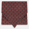 View 1 of product TIES ASCOTS GEOMETRIC RECTANGLES PRINTED SILK RED OS