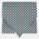 TIES ASCOTS GEOMETRIC MEDALLION PRINTED SILK KELLY OS