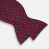 Green and Magenta Spot Silk Bow Tie