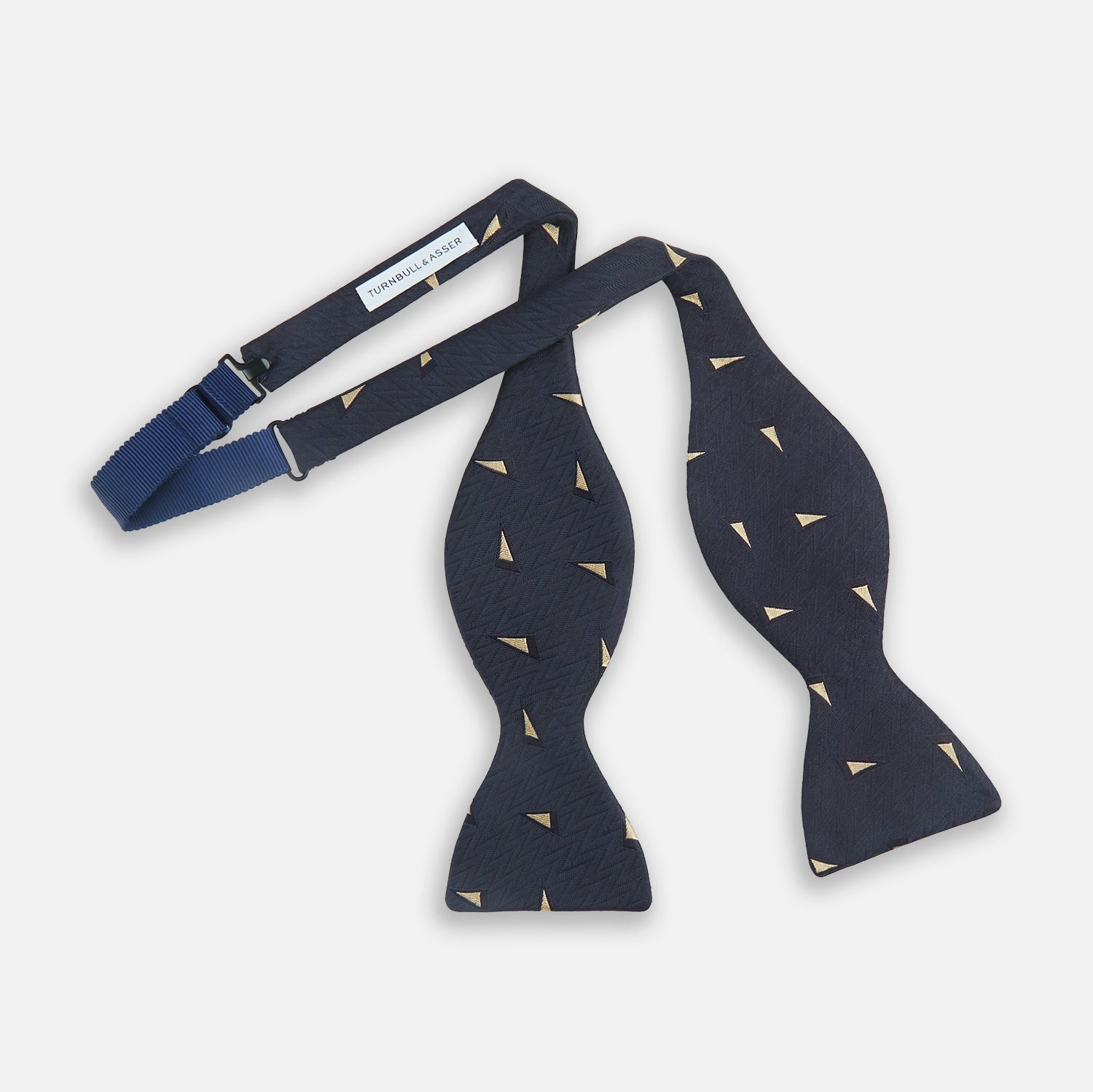 Image 2 of product Navy Triangle Silk Bow Tie