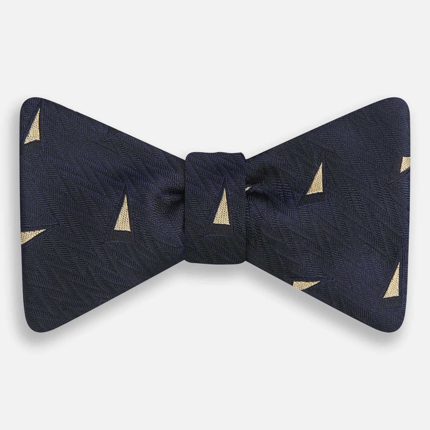 Image 1 of product Navy Triangle Silk Bow Tie