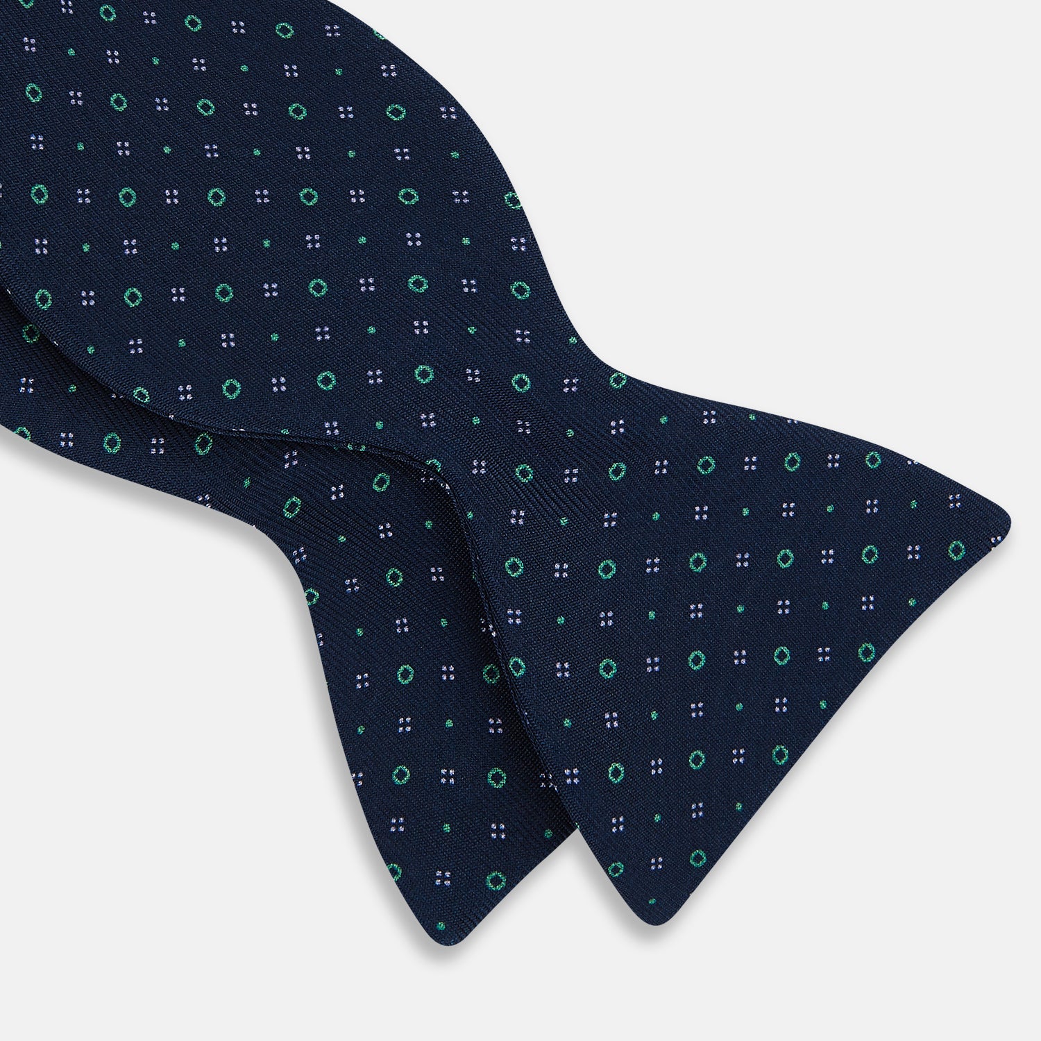 View 2 of product TIES BOWS CIRCLES DOTS PRNTD SILK SUPER DRK NVY OS