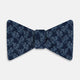 TIES BOWS FLORAL JIGSAW PRITNED SILK SUPER DRK NVY OS