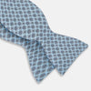 View 2 of product TIES BOWS MICRO GEOMETRIC FLORAL PRINTED SILK BLUE OS