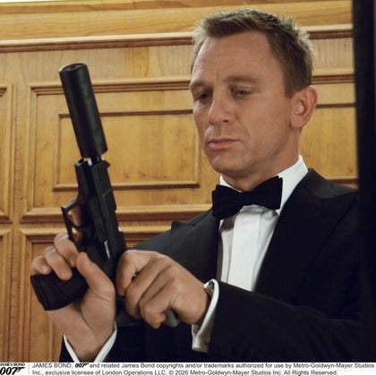 Casino Royale Shantung Silk Bow Tie As Seen On James Bond Image 1
