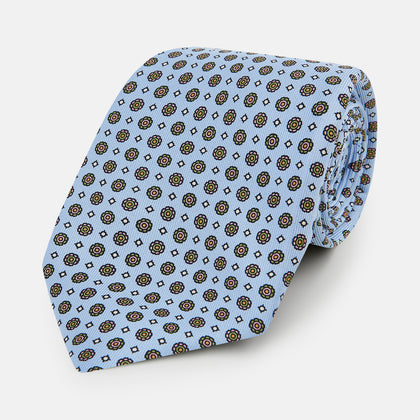 The Great Gatsby Seven-Fold Silk Sky Tie As Seen On Jay Gatsby