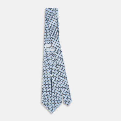 The Great Gatsby Seven-Fold Silk Sky Tie As Seen On Jay Gatsby Image 3