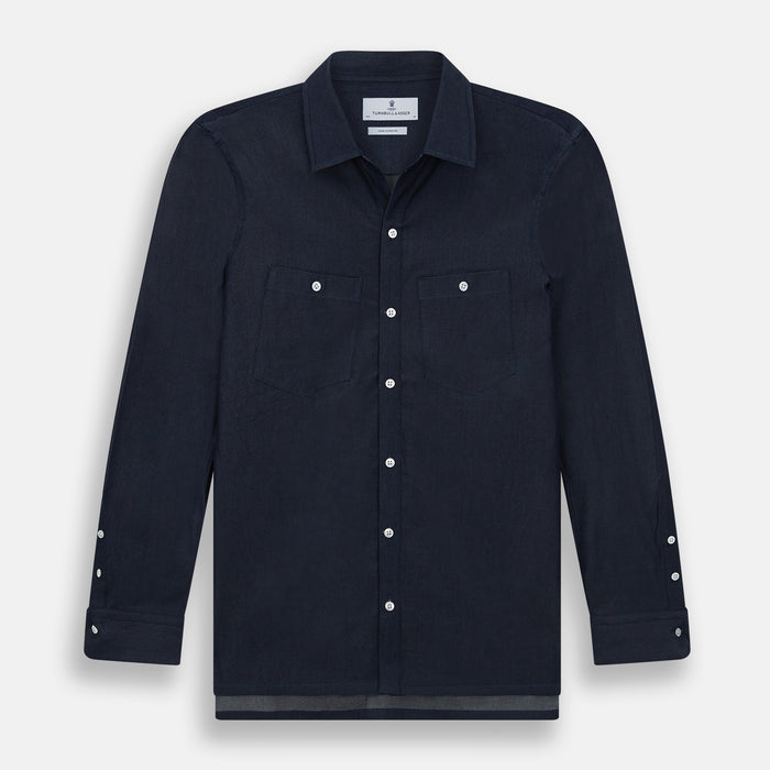Navy Piccadilly Shirt