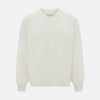 Ivory Cashmere V-neck Jumper