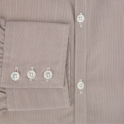 BROWN MICRO GRAPH CHECK WESTMINSTER SHIRT Image 3