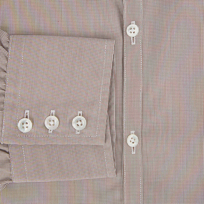 BROWN MICRO GRAPH CHECK WESTMINSTER SHIRT Image 3