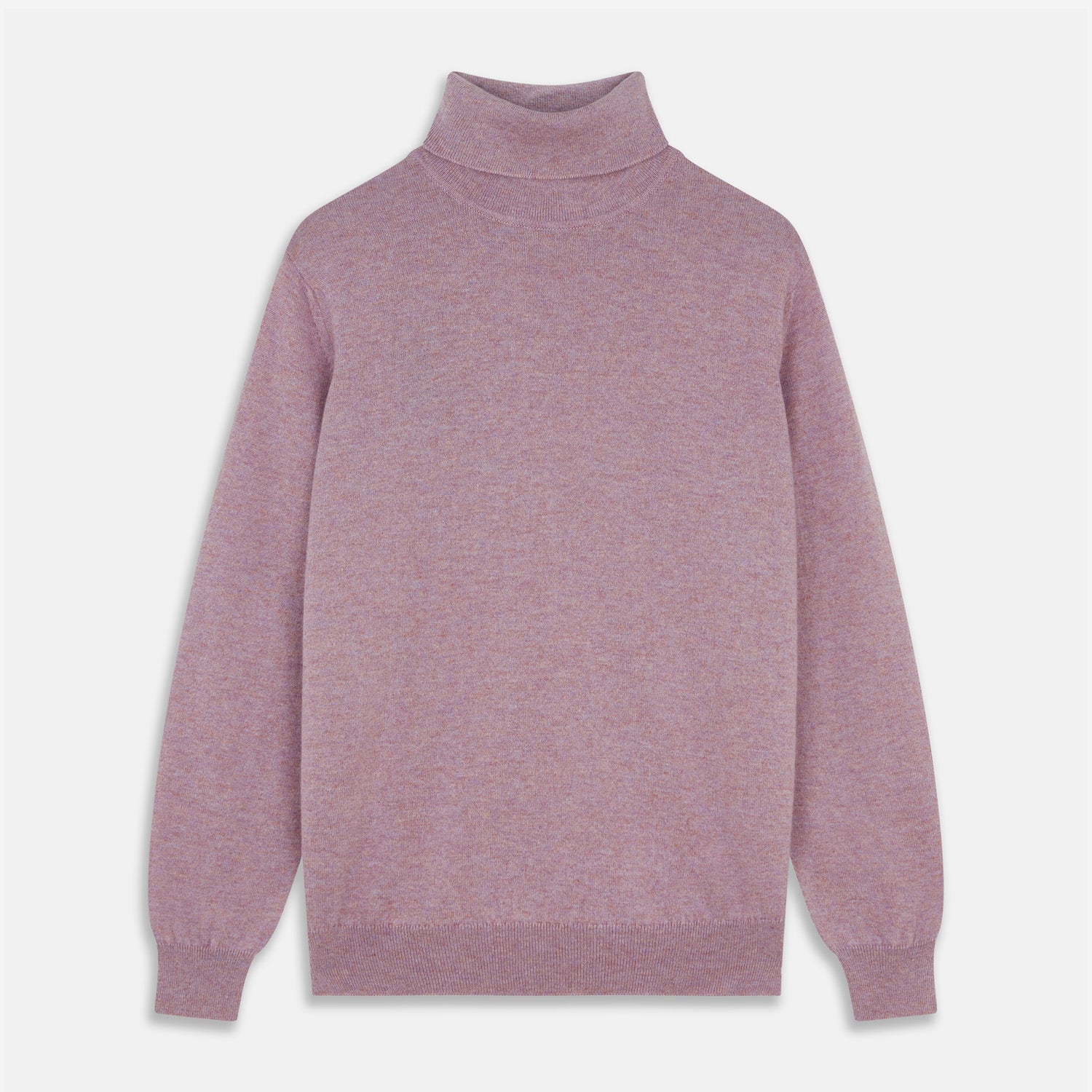 Image 1 of product Lilac Heather Aubrey Cashmere Roll Neck Jumper