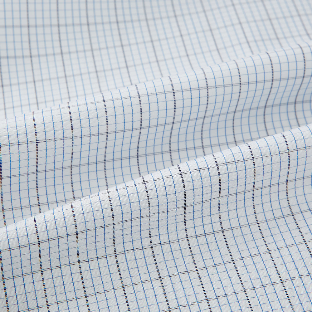Navy and Blue Multi Grid Check Mayfair Shirt