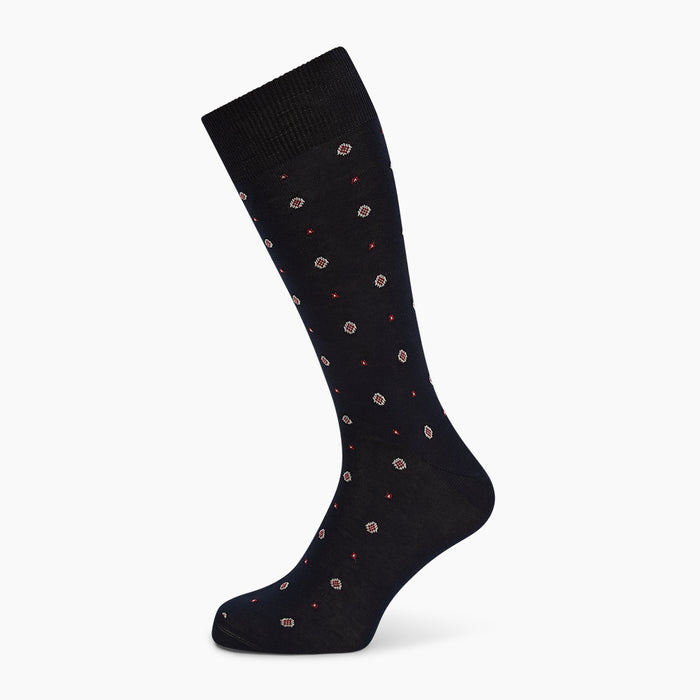 Midnight Patterned Mid-Length Socks Image 4