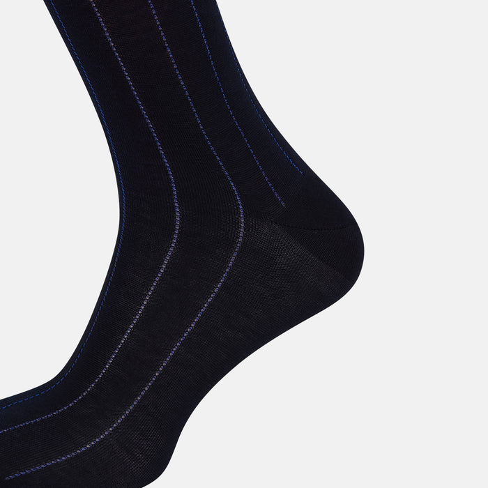 Azzurro Dash Striped Mid-Length Socks Image 3