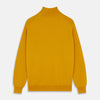 Gold Lennox Cashmere Half-Zip Jumper