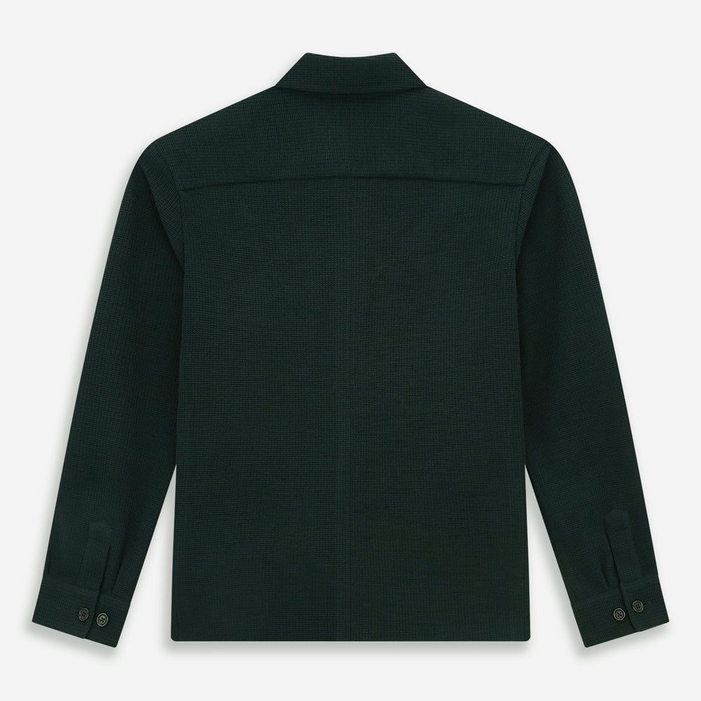 Forest Green Greenwich Knitted Overshirt