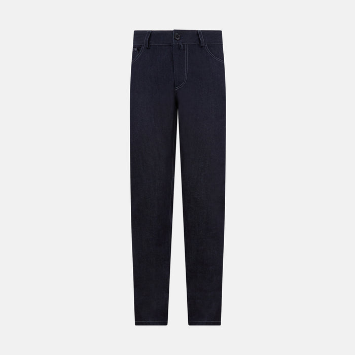 Navy Denim Trousers