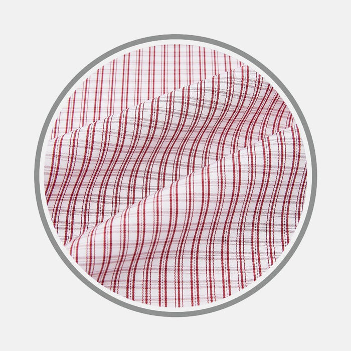 Red Micro Check Fabric