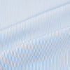 View 6 of product The Turnbull & Asser Sky Blue Hairline Multi Stripe Shirt features a contrast T&A collar and cuffs in white, Mayfair fit, and front buttons, displayed on a plain white background.