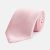 PINK PLAIN SATIN SILK TIE