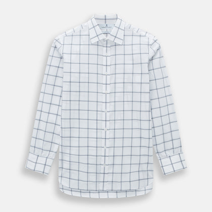 Grey Grid Check Mayfair Sirt