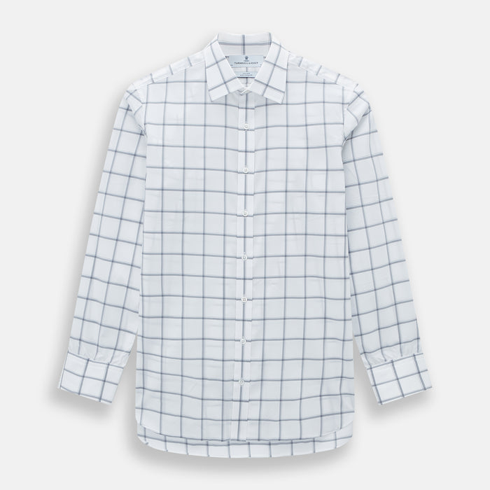 Grey Grid Check Mayfair Shirt