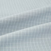 View 6 of product Turnbull & Asser Pale Blue Fine Check Mayfair Shirt—a long-sleeve button-up with classic collar, buttoned cuffs, white buttons, and a subtle check pattern in sanforised cotton—displayed on a white background.
