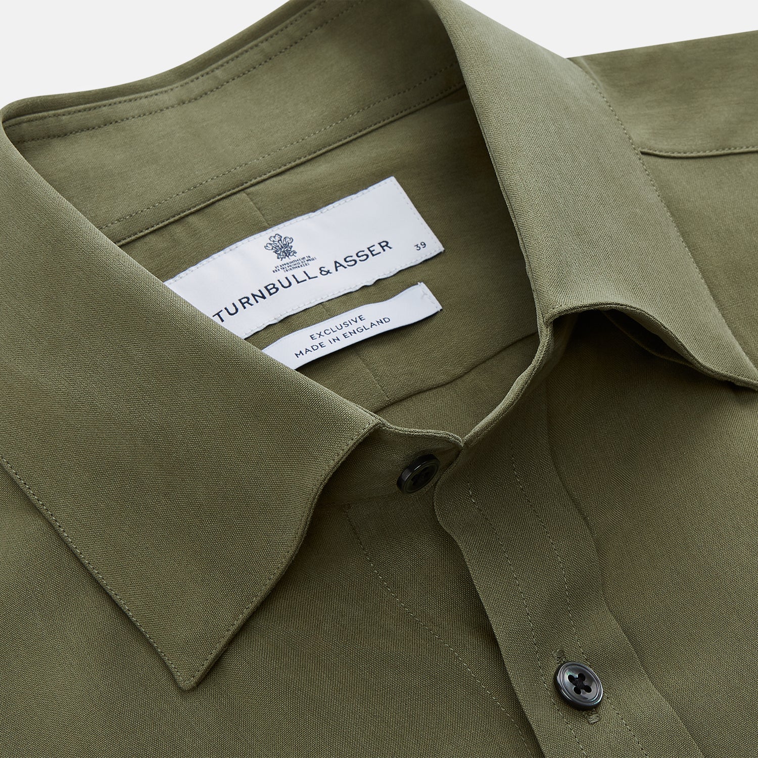 Green Silk Regular Fit Flaxton Shirt