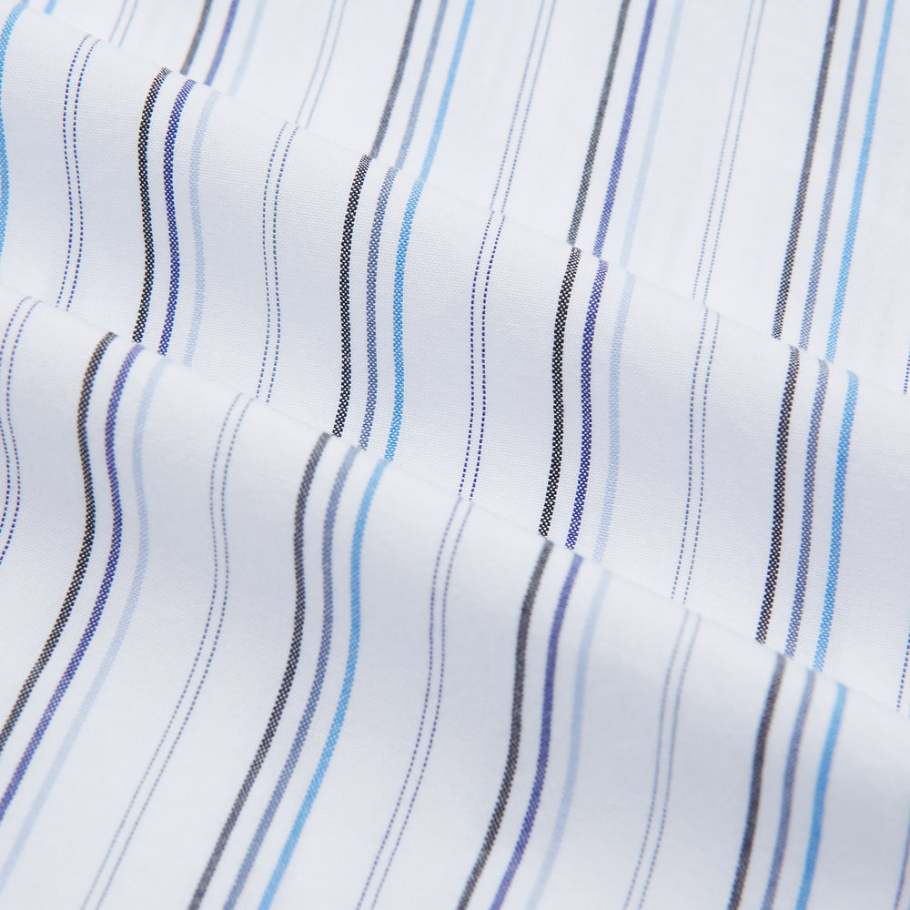 Blue Fine Multi Pinstripe Mayfair Shirt