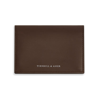 Dark Brown Leather Bi-Fold Card Holder Image 3